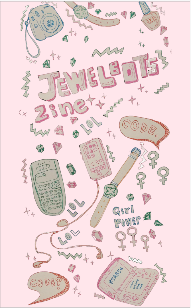 Jewelbots Zine -  DIY Party Set (2 White Bands)