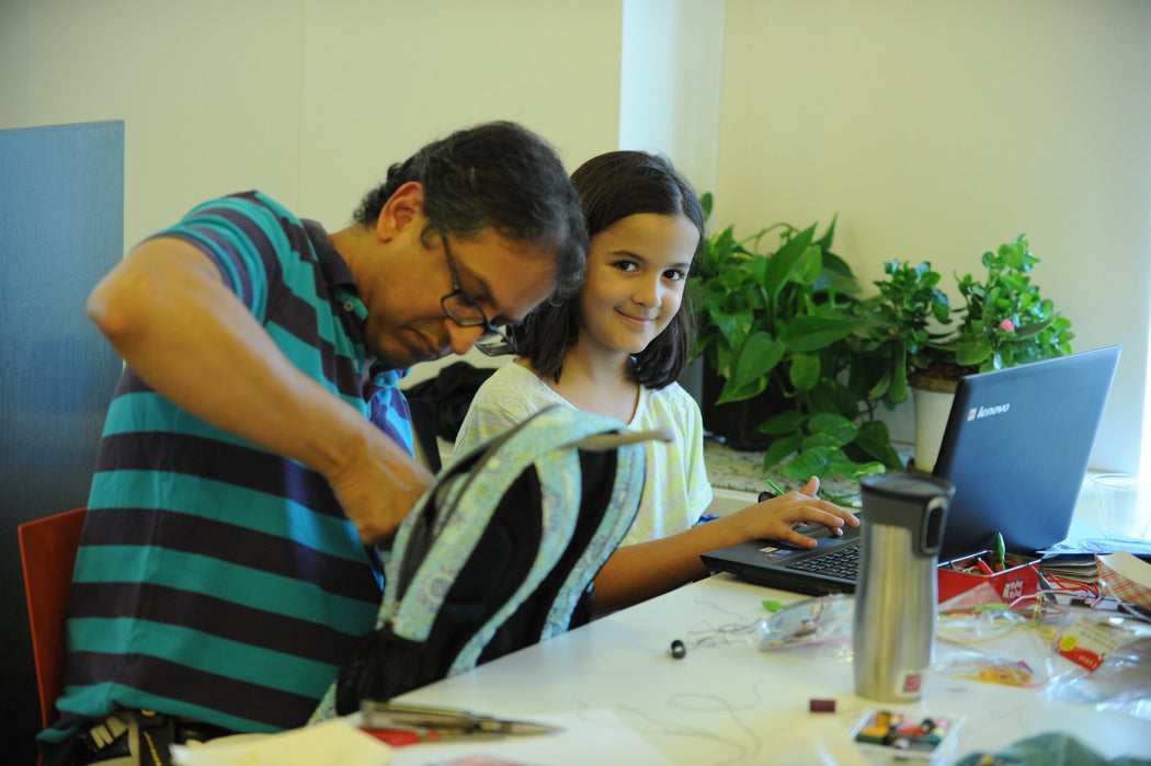 Take Your Daughter to Hack Day - NYC -  DIY Party Set (2 White Bands)