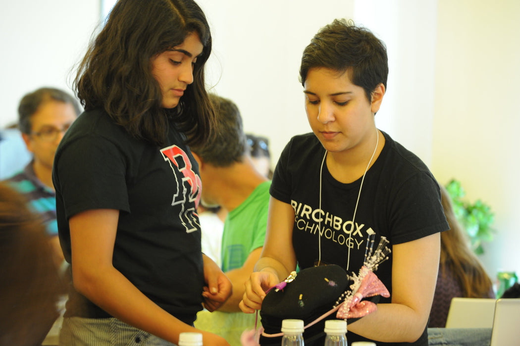 Take Your Daughter to Hack Day - NYC -  DIY Party Set (2 White Bands)