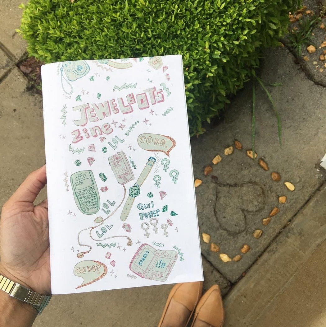 Jewelbots Zine -  DIY Party Set (2 White Bands)